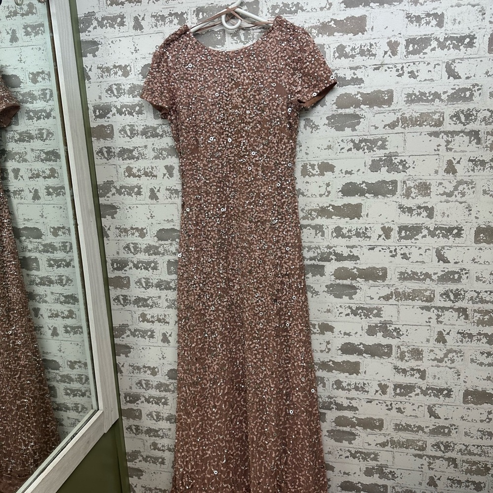 Elegant Sequin Evening Gown